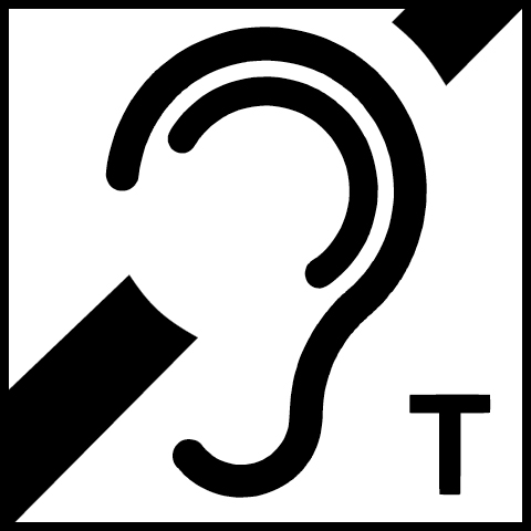 Ikon för hörselslinga.